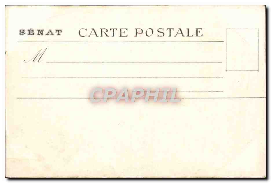 CPA Luxembourg Le Cabinet Dore Louis XIV signe les ordonnances de la marine Hesse Paris Senat — Rückseite