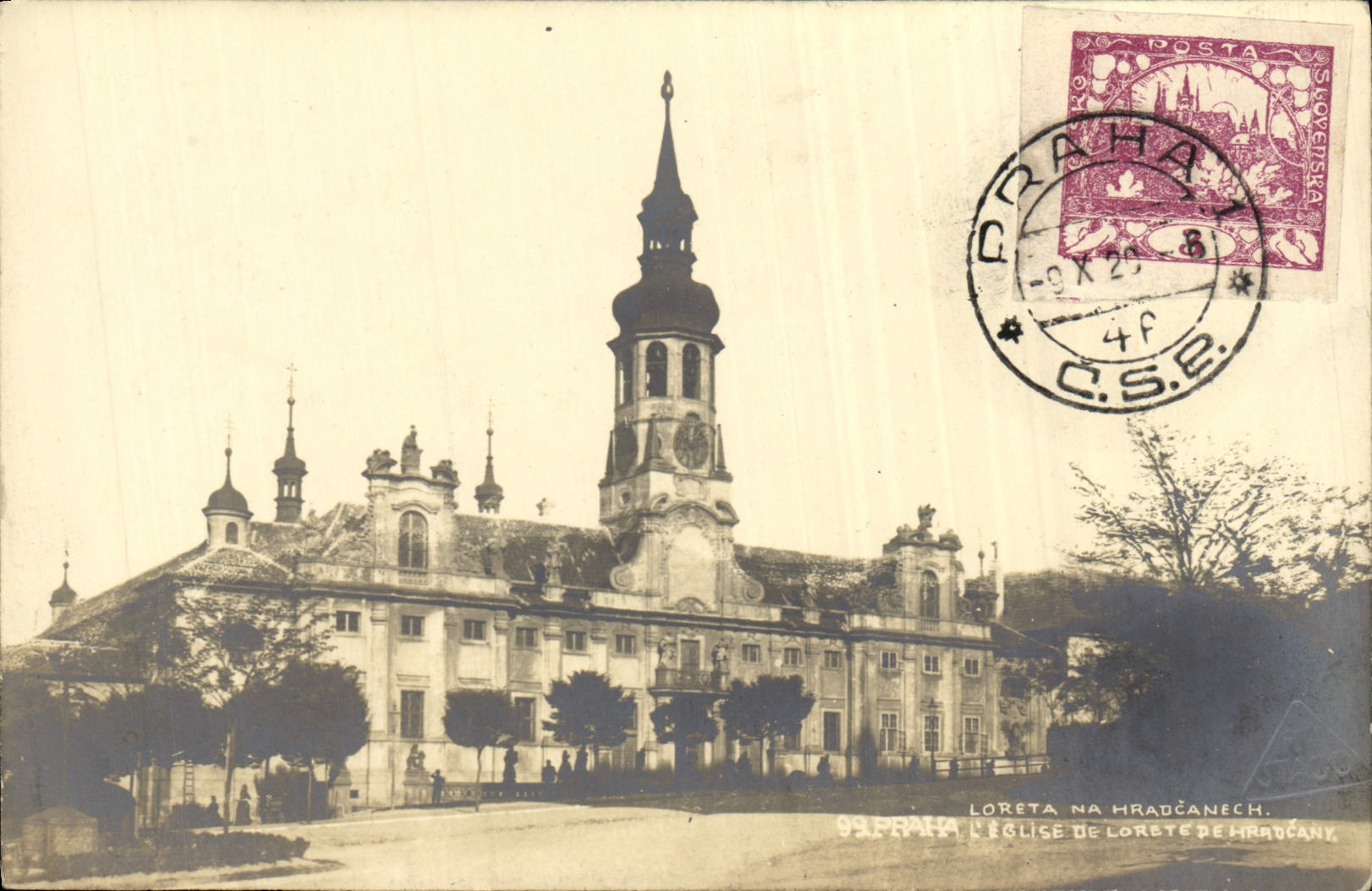 Lorette na Hradcanech — Église de Hradcany — éditeur C.S.E. n° 09