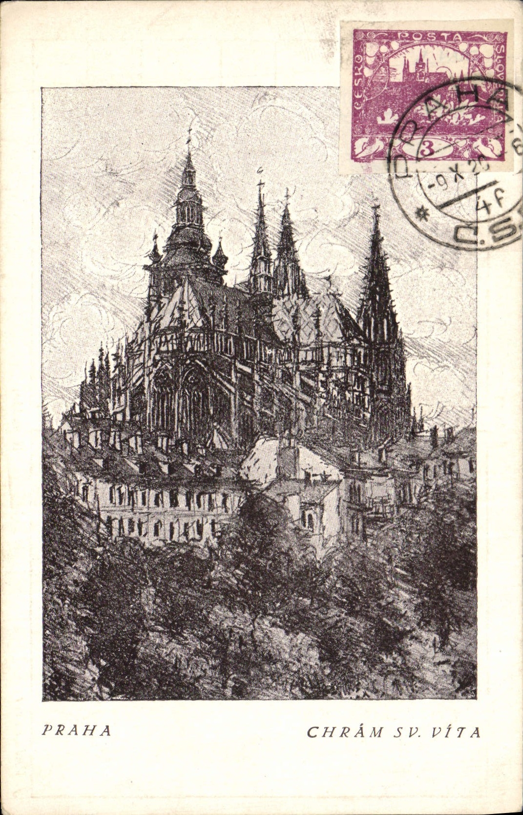 CPA Praha Charam Sv Vita