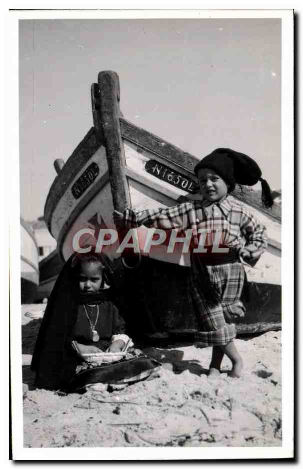 CPAM Enfants Bateau Portugal Folklore