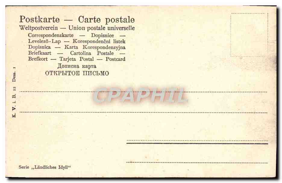 CPA Berger et moutons — Rückseite