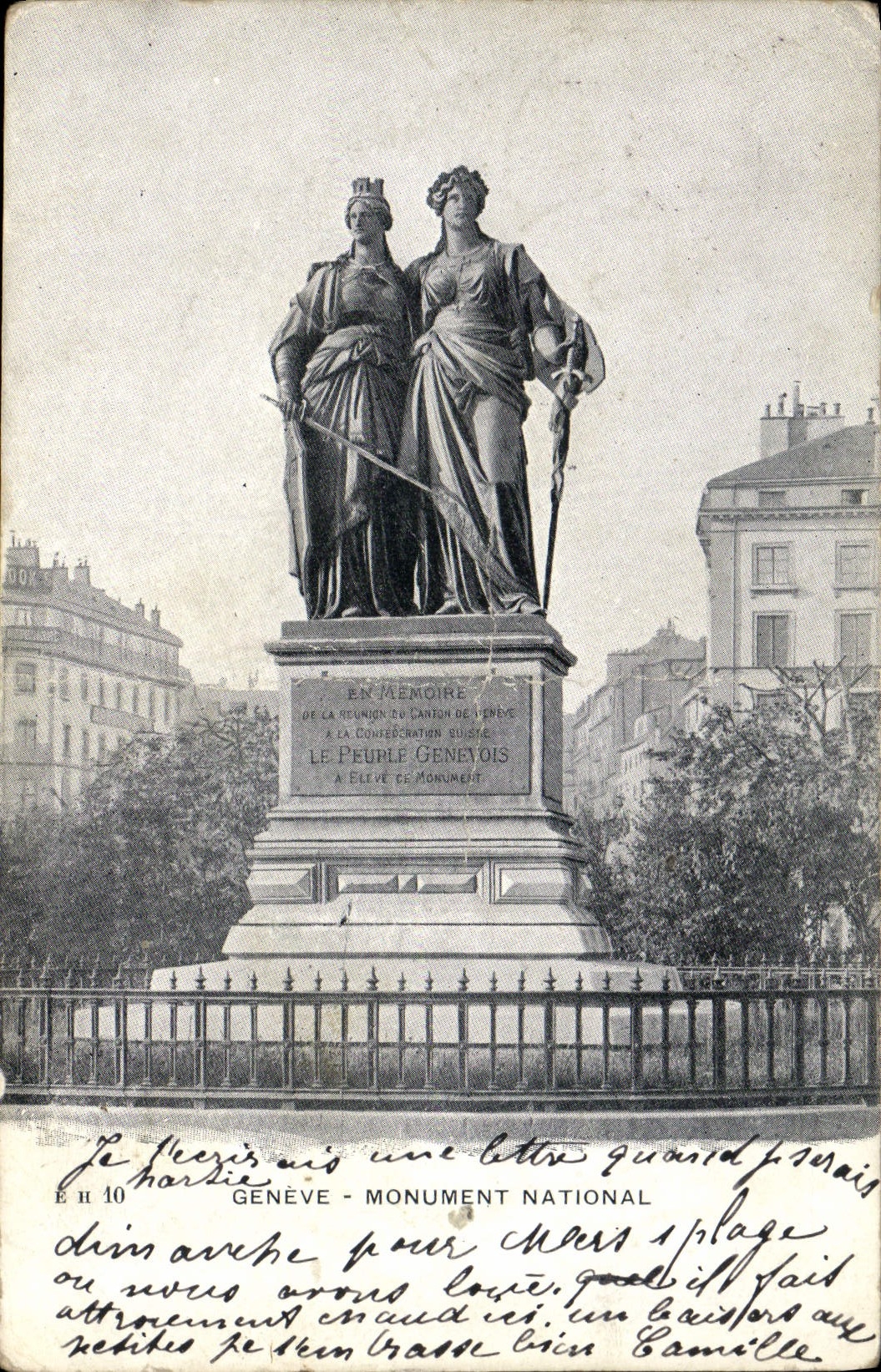 CPA Geneve Monument National