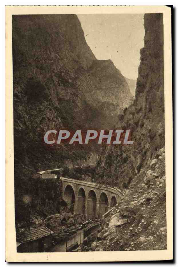 CPA Gorges du Chabet El Akra Le pont et la maison cantonniere