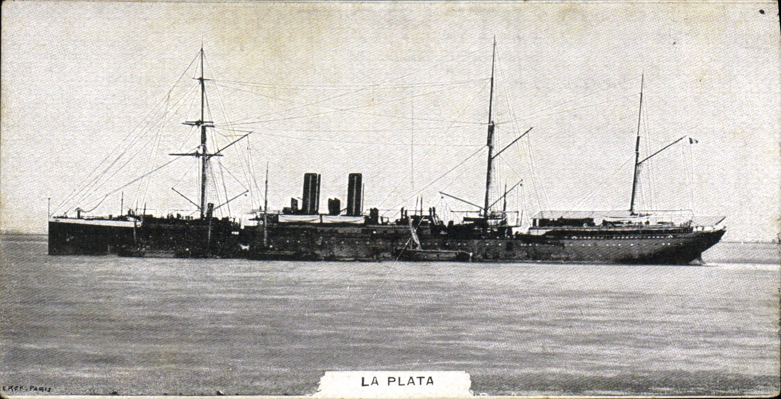 CPA La Plata Bateau 