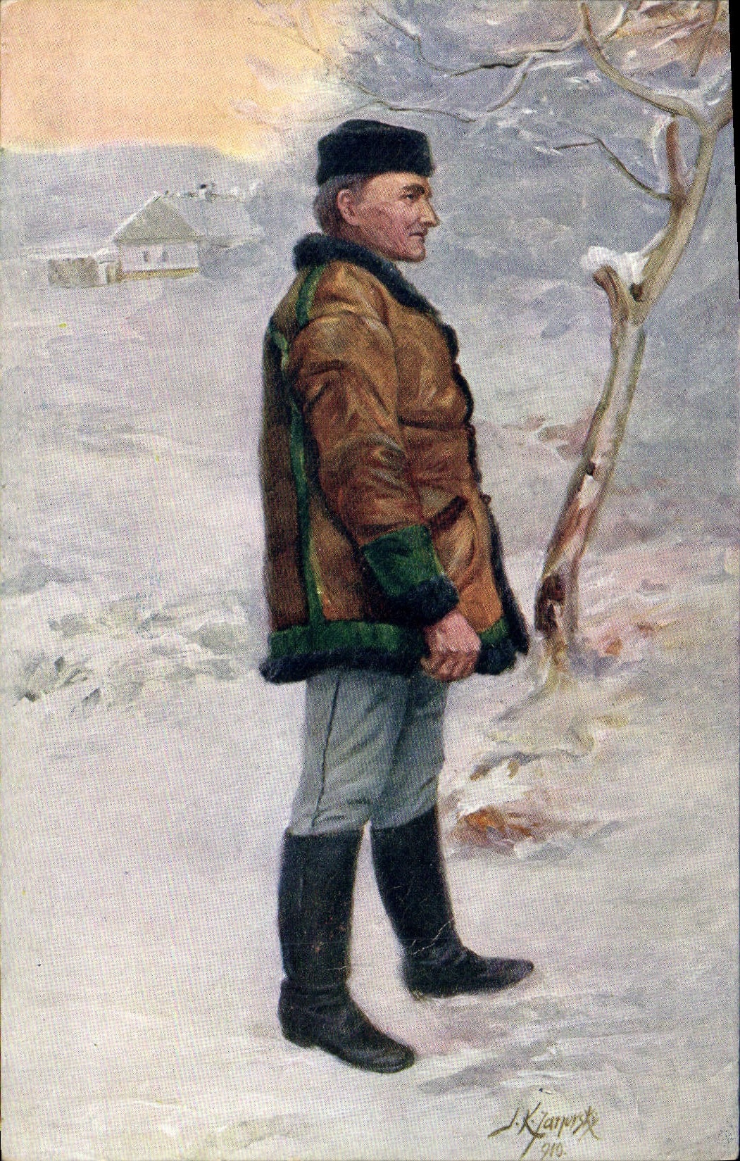 CPA Homme slovaque Folklore 