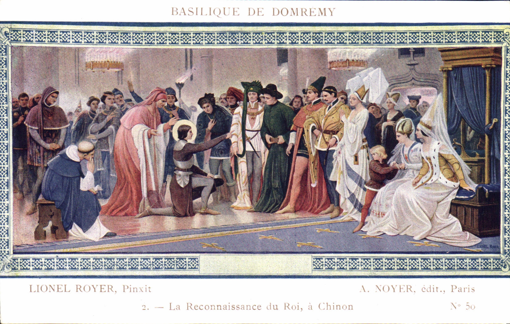 CPA Basilique De Domeremy Lionel Royer La reconnaissance du roi a Chinon Jeanne d'arc