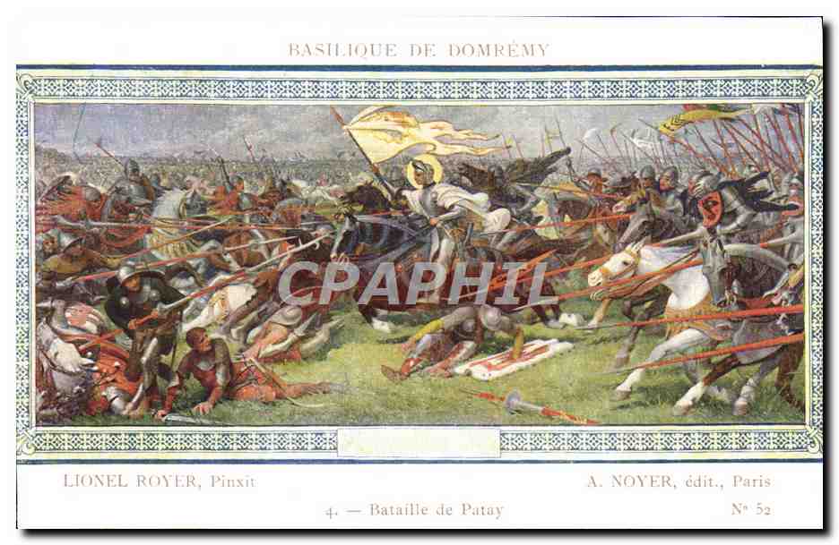 CPA Basilique De Domeremy Lionel Royer Bataille de Patay Jeanne d'arc