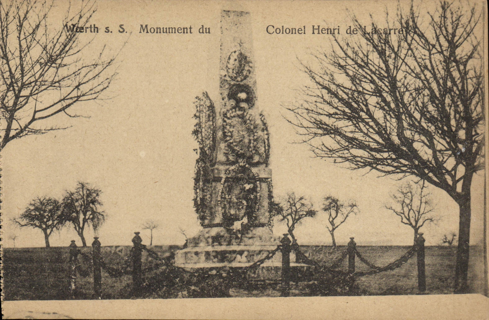 CPA Worth A S Monument Du Colonel Henri De Lacarre