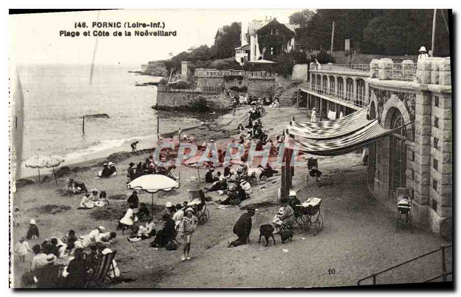 CPA Pornic Plage Et Cote De La Noeveillard