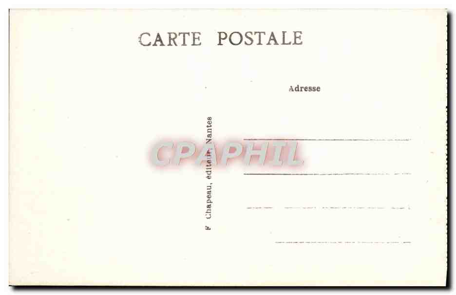 CPA Pornic Le Chateau Et La Plage — Rückseite