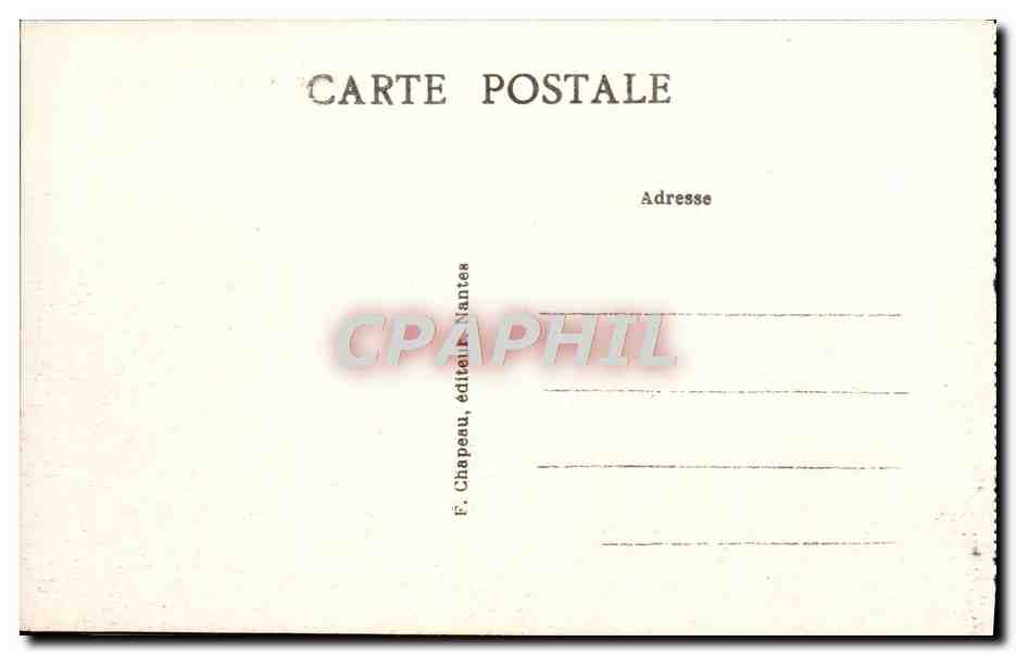 CPA Pornic Megalithes Allees Couvertes Dolmen — Rückseite