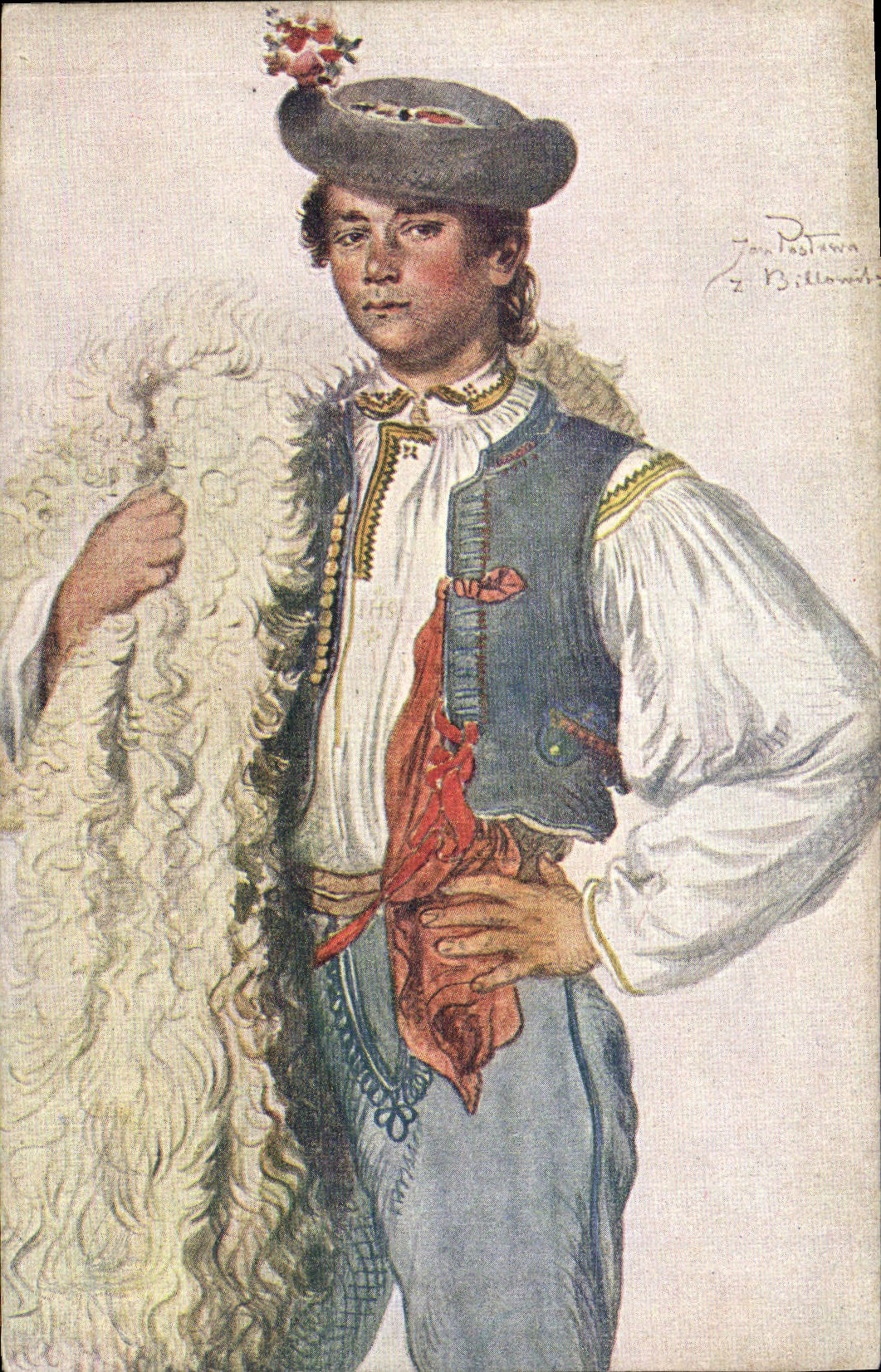 CPA Josef Manes Jan Postava Z Brezolup
