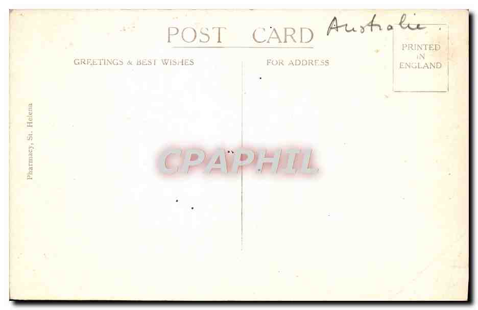 CPA Longwood Old House Death Place Of Napoleon St Helena Napoleon 1er — Rückseite