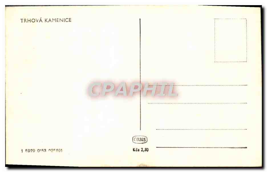 CPA Trhova Kamenice — Verso