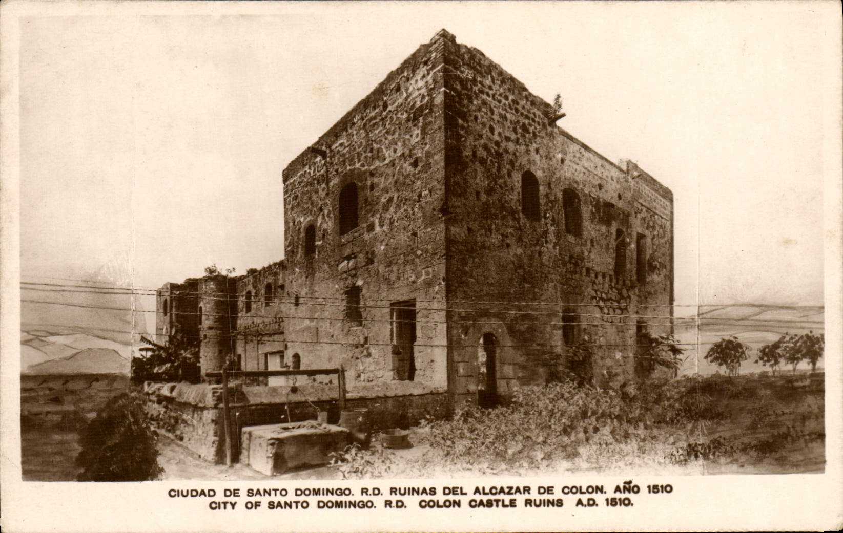 Ruines du château de Colón — Santo Domingo — éditeur non visible