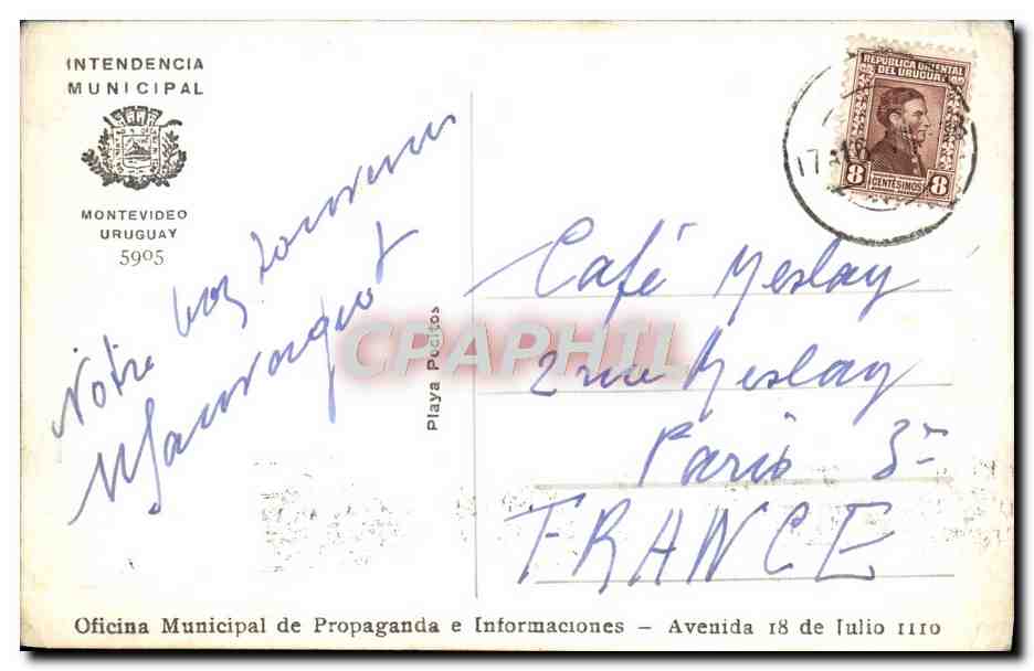 CPA Uruguay — Rückseite