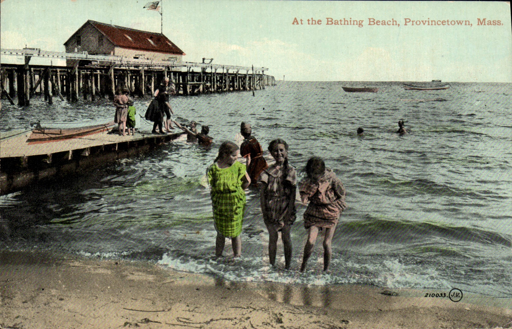 CPA At The Bathing Beach Provincetown Mass Enfants