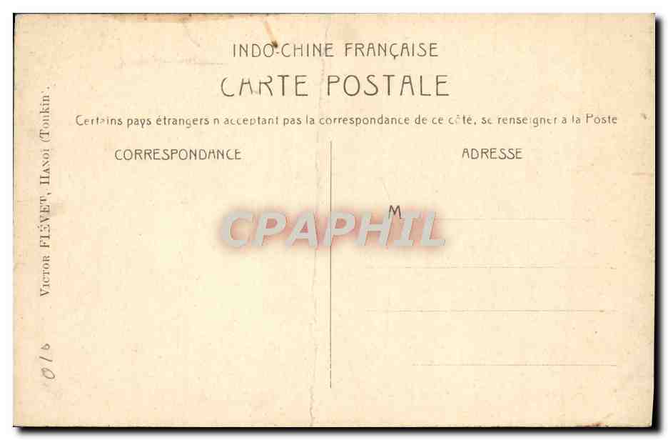 CPA Colombo Ceylon Route Du Lac — Rückseite