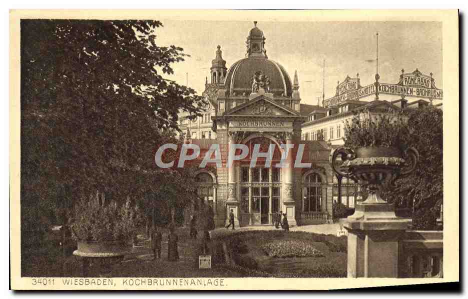 CPA Wiesbaden Kochbrunnenanlage