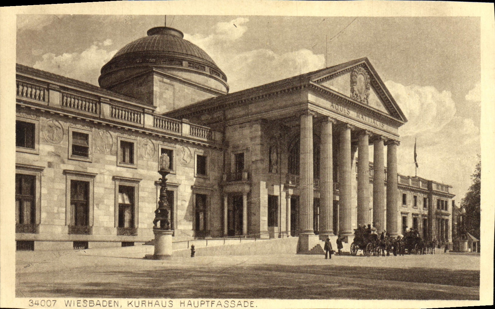 CPA Wiesbaden Kurhaus Hauptfassade