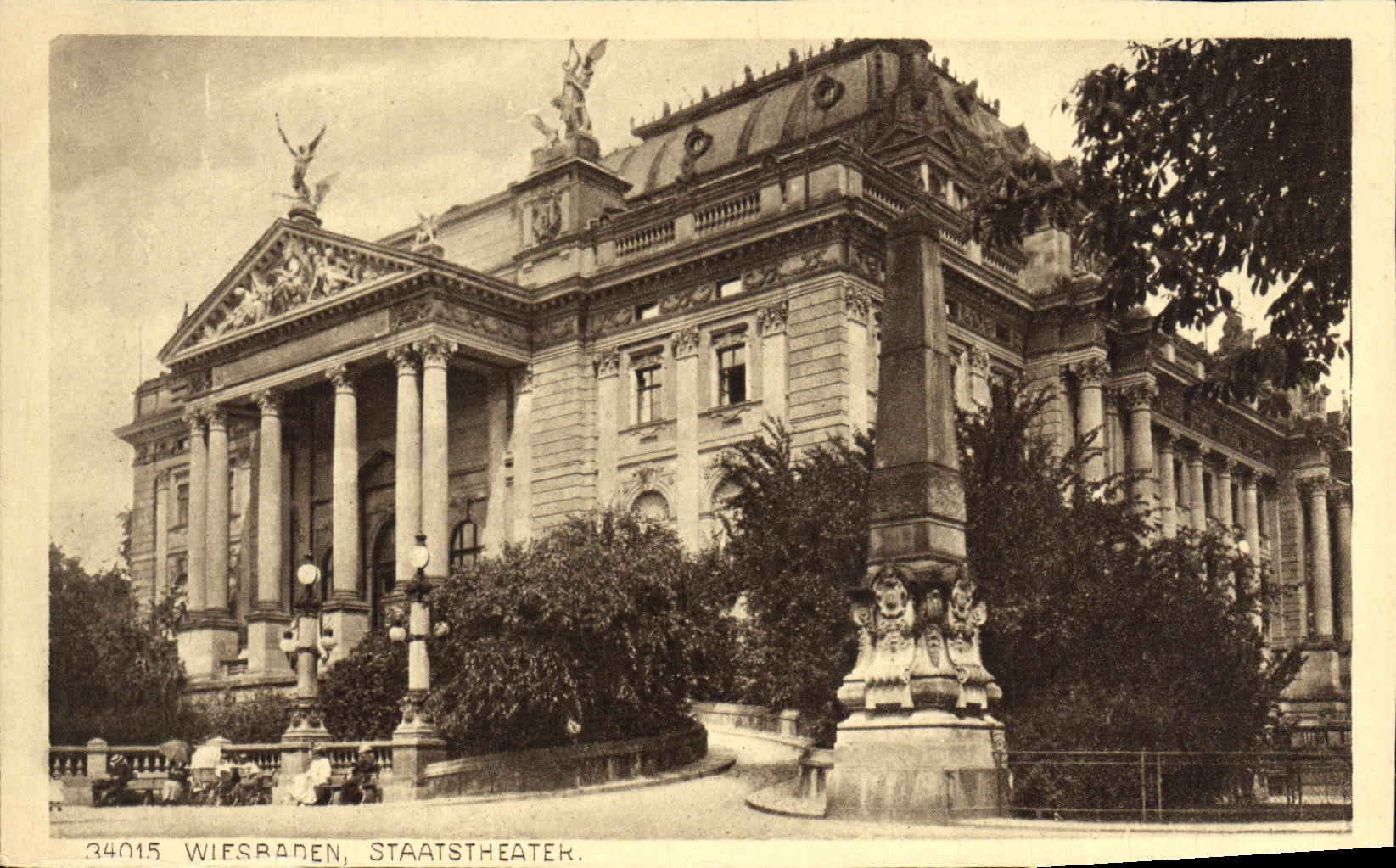 Wiesbaden, State Theatre — publisher Rud. Bremer & Co. Köln a. Rh. — no. 34015