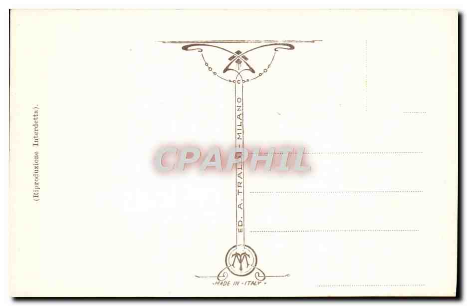 CPA Roma Palatino Villa Mille — Rückseite