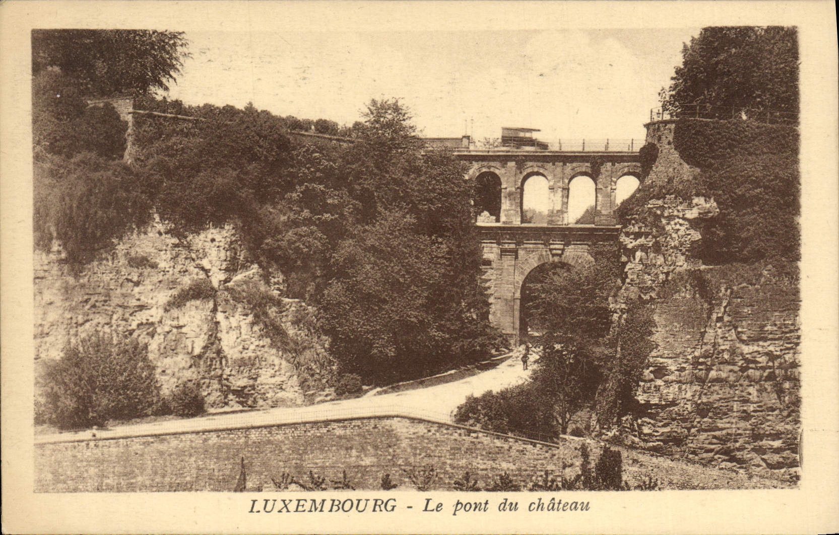CPA Luxembourg Le Pont du Chateau