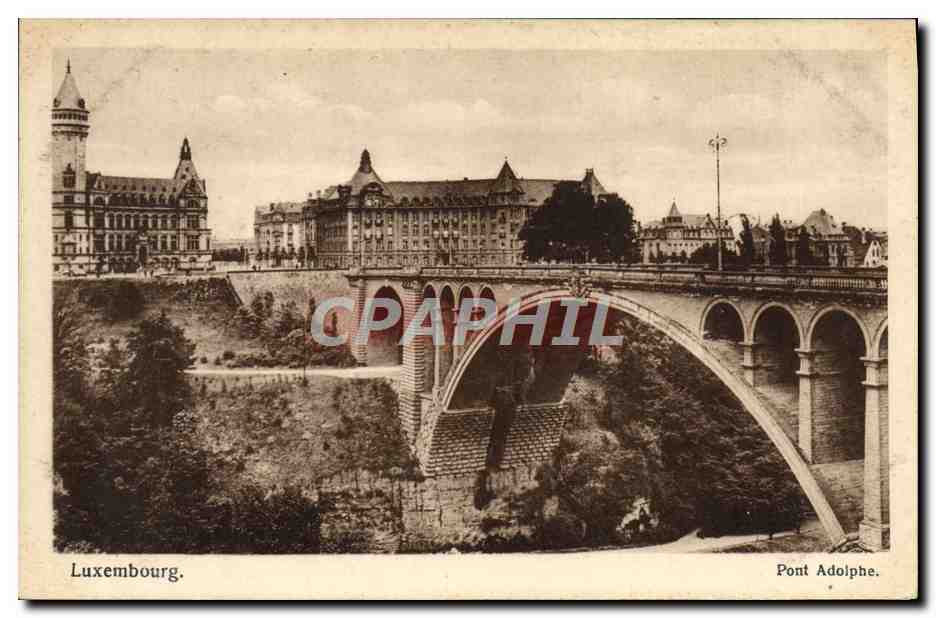 CPA Luxembourg Pont Adolphe