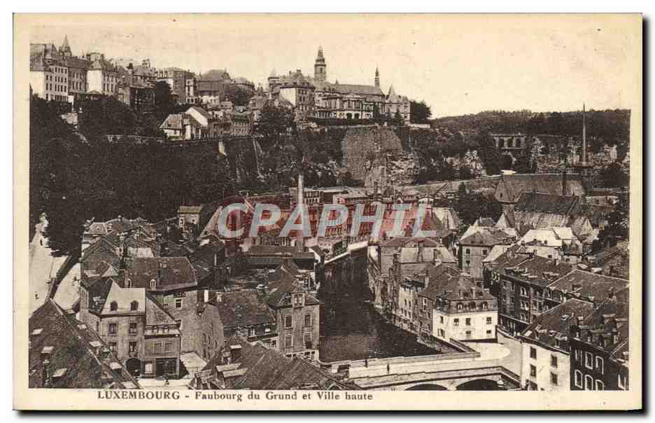 CPA Luxembourg Faubourg du Grund et Ville Haute