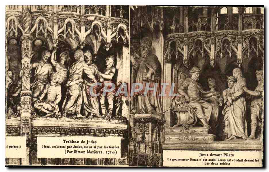 CPA Chartres Trahison De Judas Jesus Embrasse Par Judas