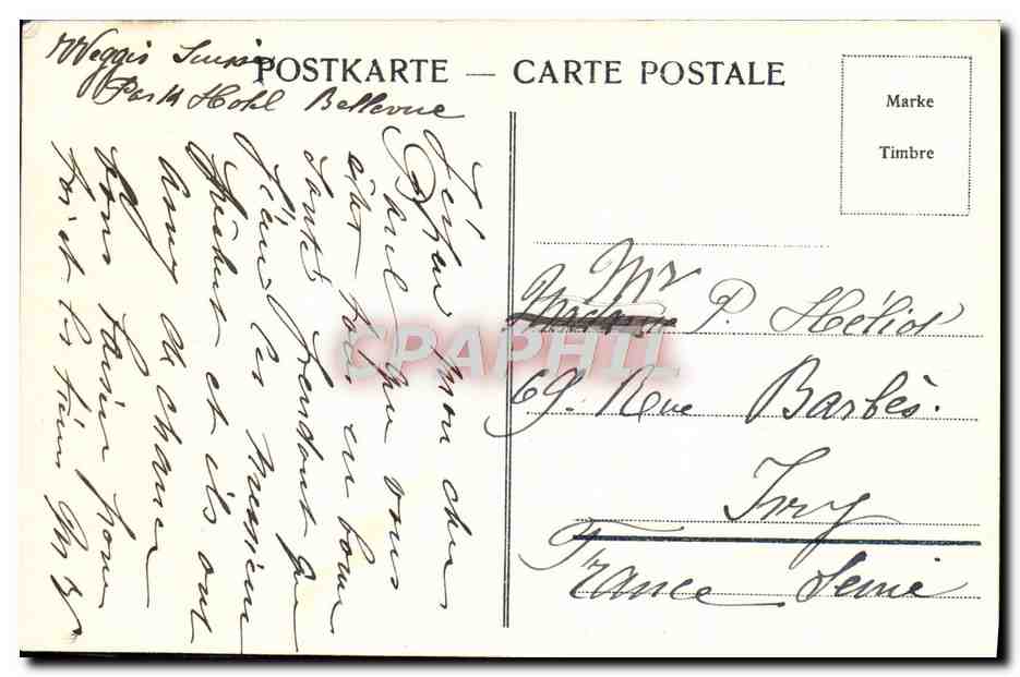 CPA Der Rutlischwur — Rückseite