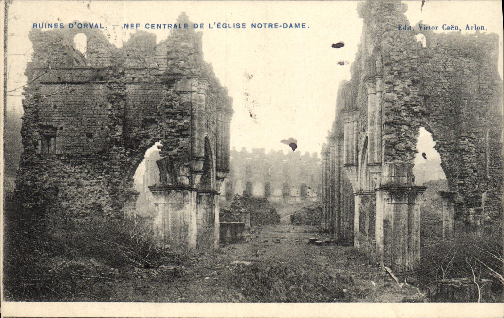 CPA Ruiner D'Orval Nef Centrale De L'Eglise Notre Dame