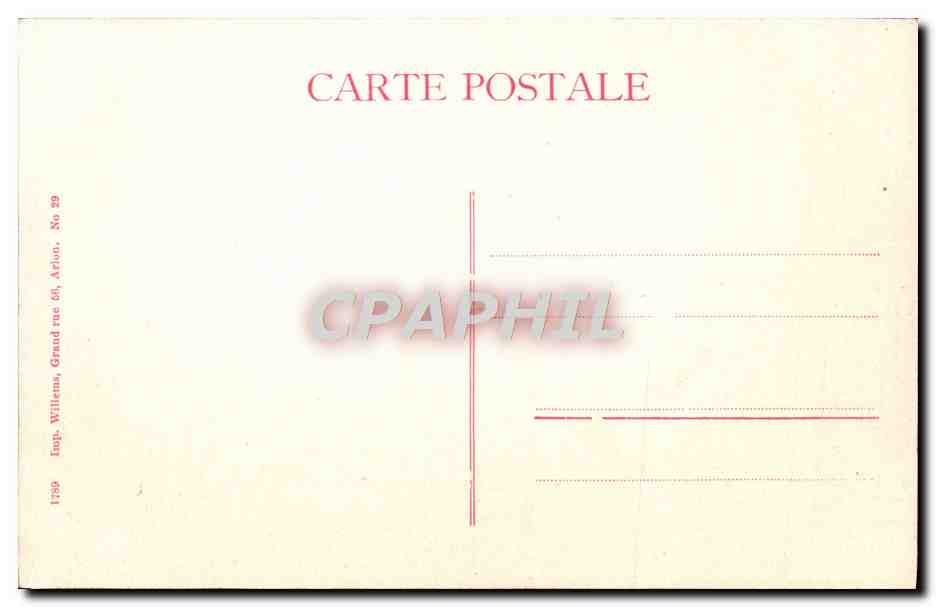 CPA Arlon Le Palais de Justice Vu du Kiosque Enfants — Rückseite