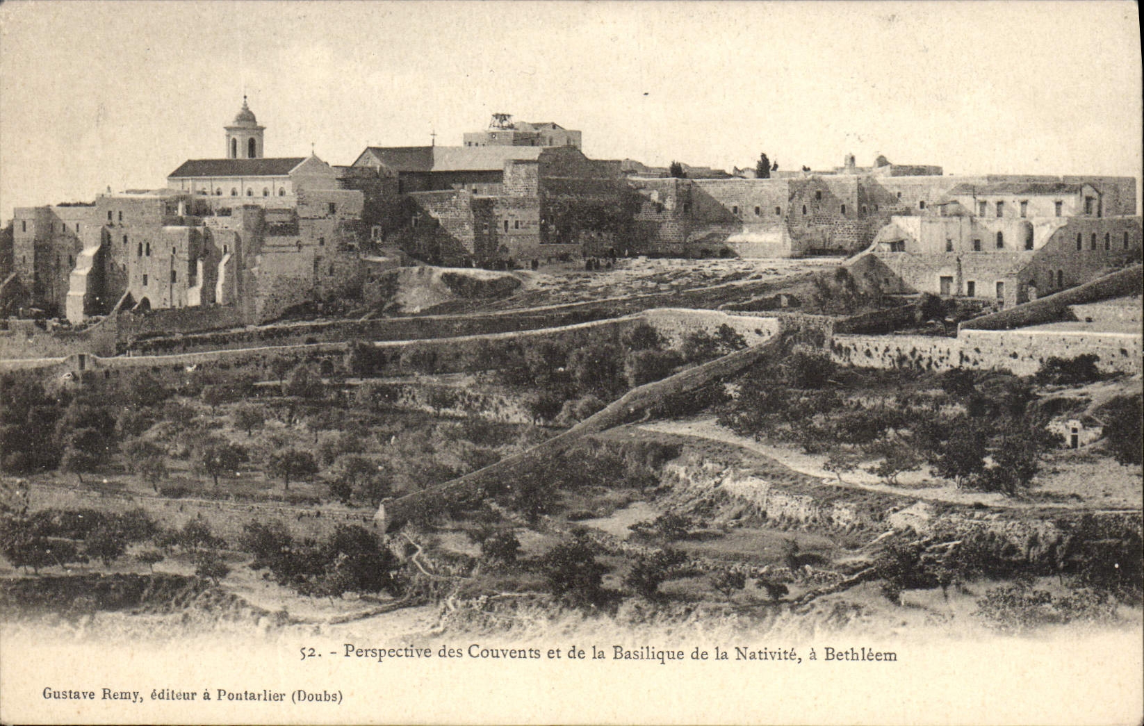 CPA Perspective Couvents et de la Basilique de la Nativite a Bethleem 