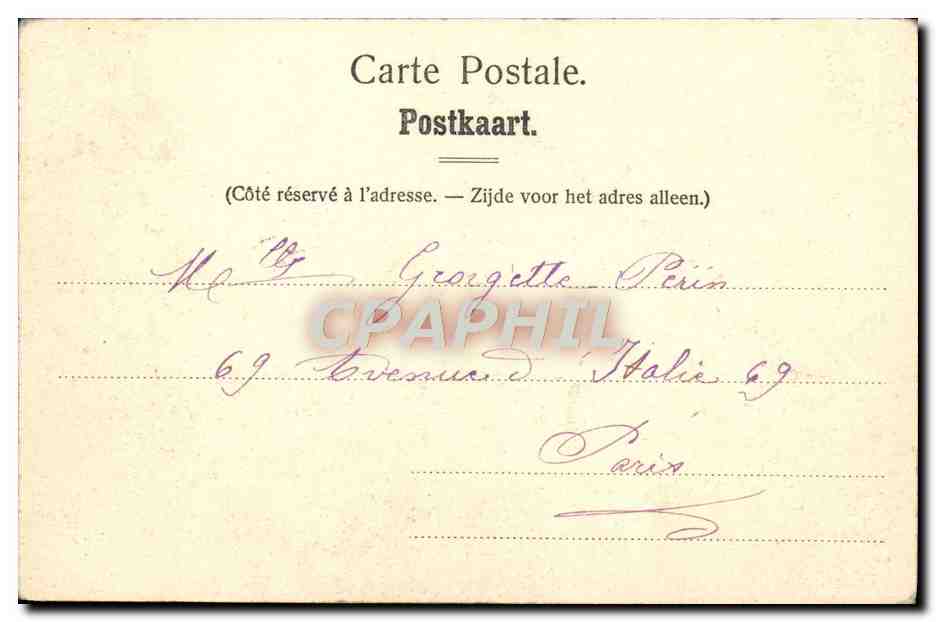 CPA Les Bords de la Lesse Chateau royal d'Ardenne  — Back