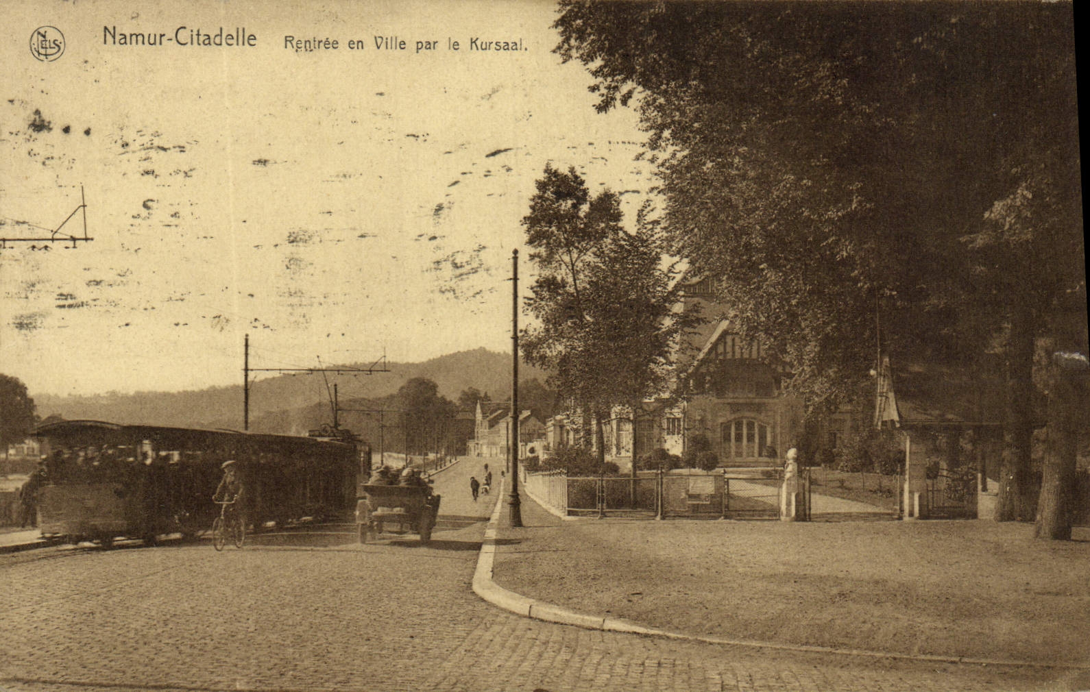CPA Namur Citadelle Rentree En Ville Par Le Kursaal Train