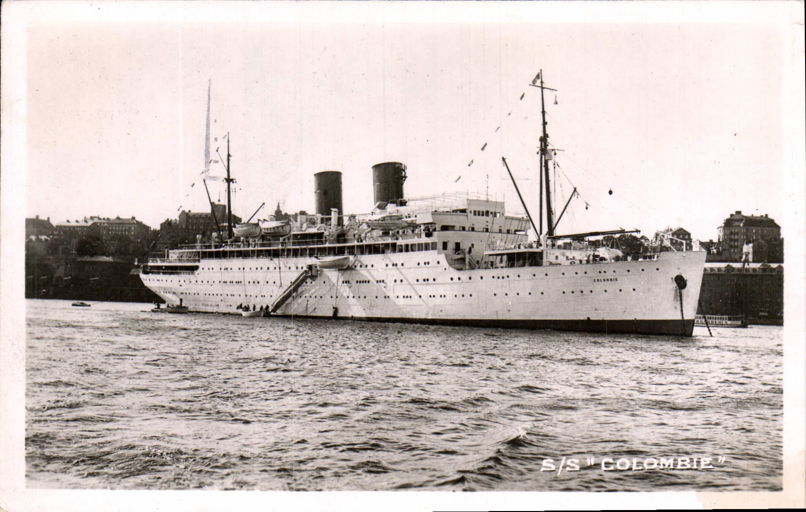 S/S "Colombie" — paquebot transatlantique — éditeur C.A. P. Pirasborg