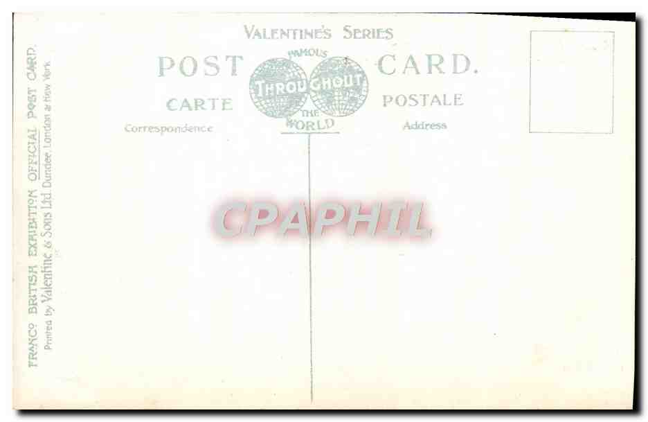 CPA Court Of Honour From Congress Franco British Exhibition London 1908 — Rückseite