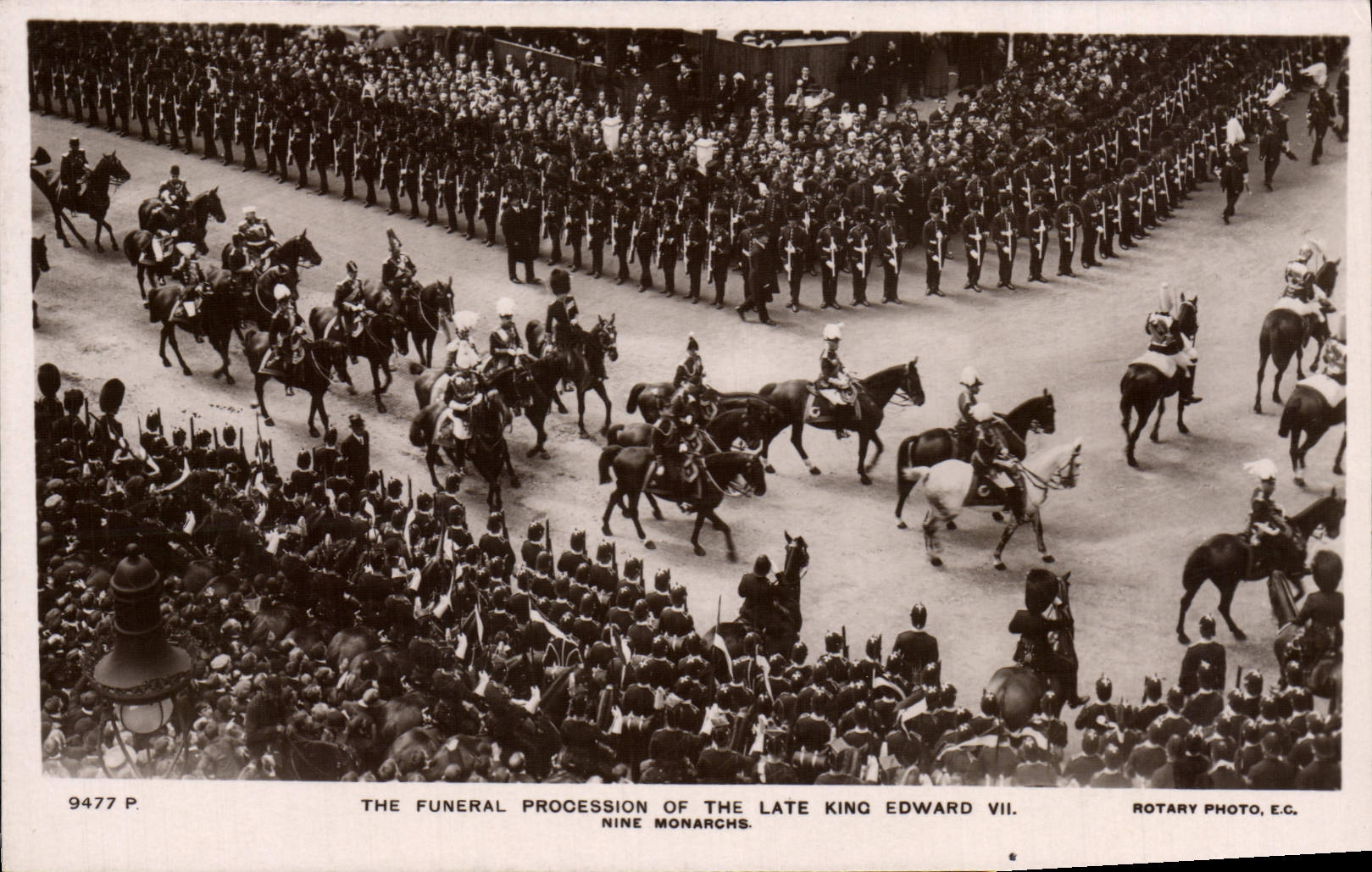 CPA The Funeral Procession Of The Late King Edward VII Nine Monarchs