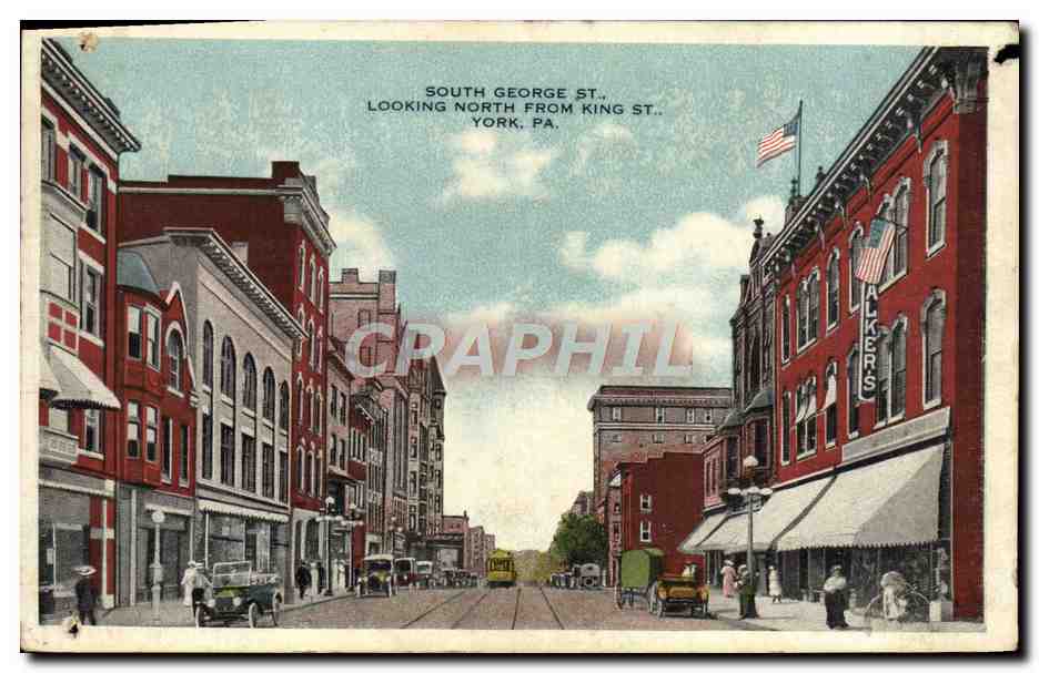 CPA South George St Looking North From King St York Pa