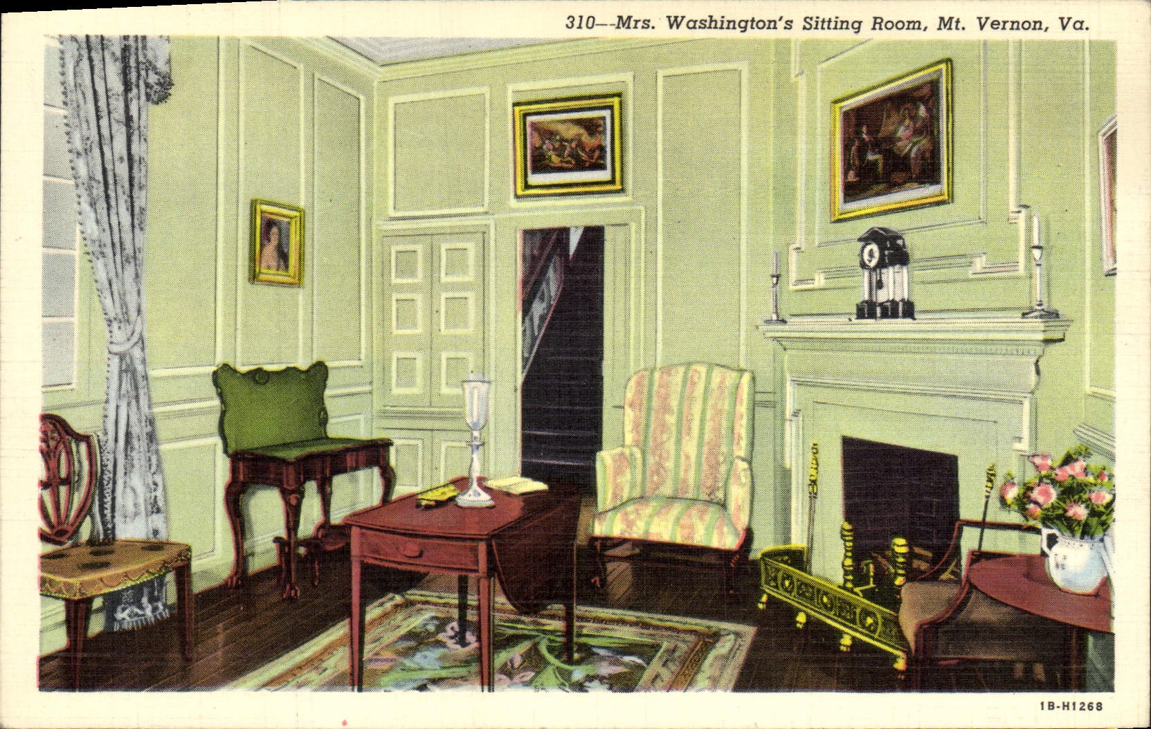 CPA Mrs Washington's Sitting Room Mt Vernon Va Washington