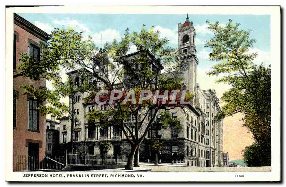 CPA Jefferson Hotel Franklin Street Richmond Va