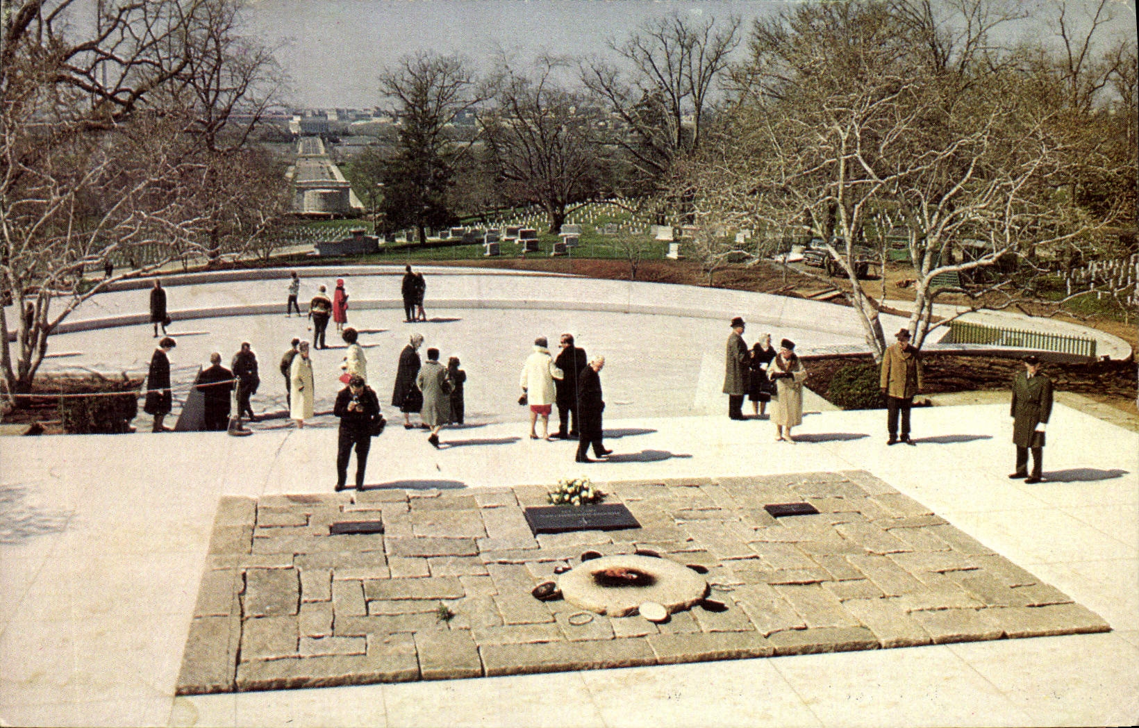 CPM Grave Of John F Kennedy 35th president Of The united States Overlooking The Nations Capital Arlington national cemet