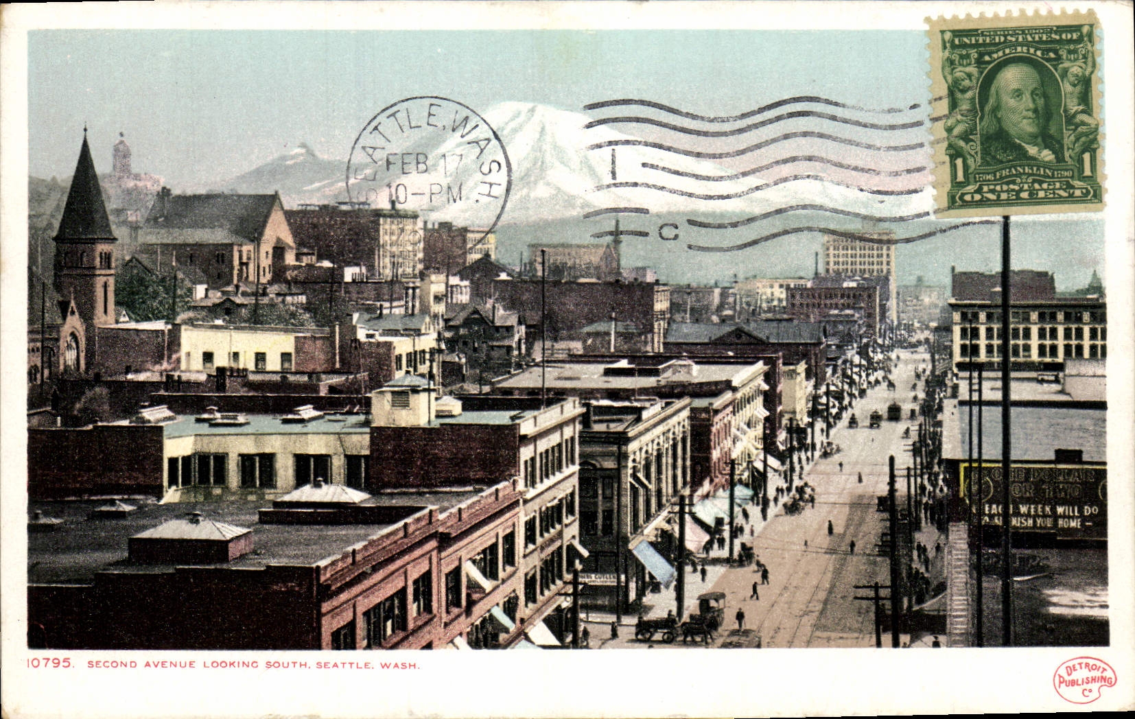 CPA Second Avenue Looking South Scattle Seattle Wash