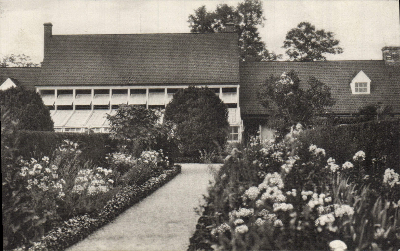 CPA The Flower Garden Mount Vernon Virginia Home Of George Washington