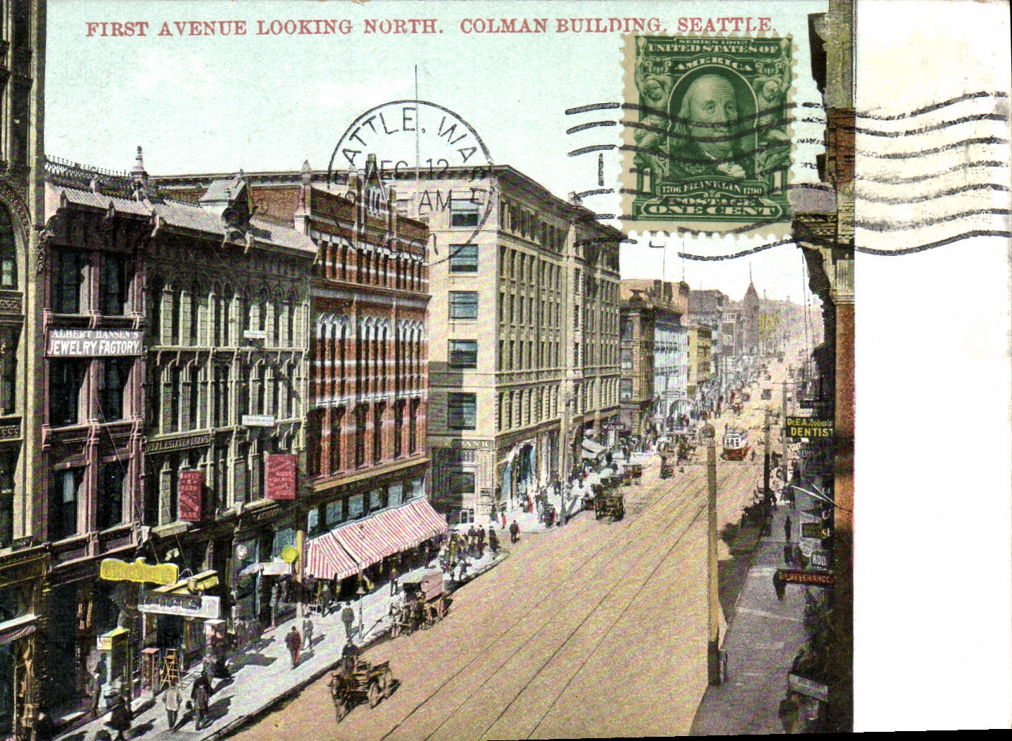 CPA First Avenue Looking North Colman Building Seattle