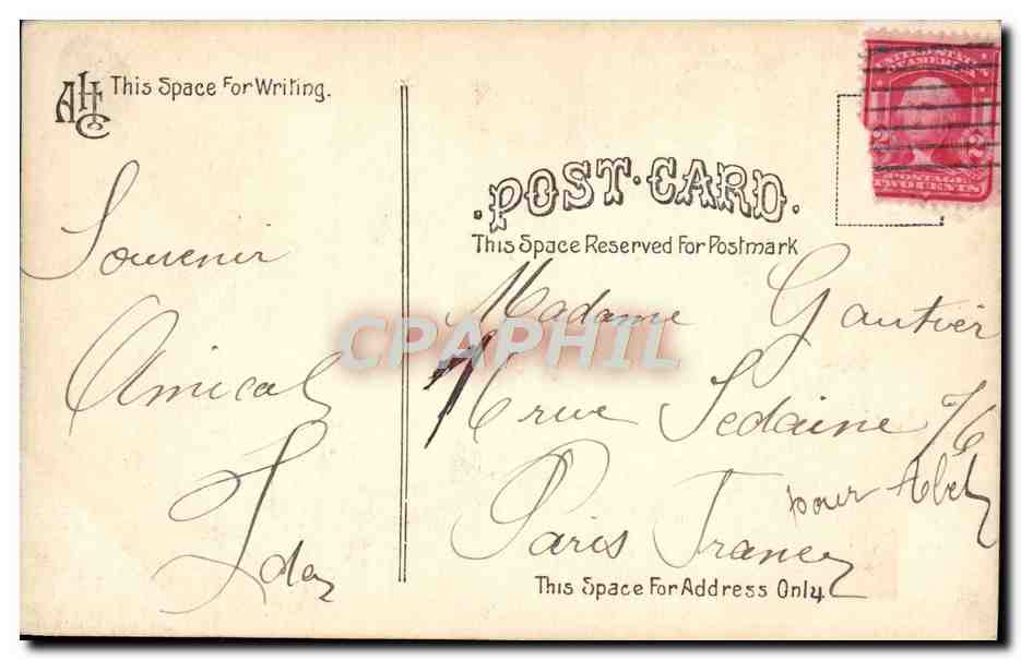 CPA Washington University And Lake Washington Seattle Wash — Back