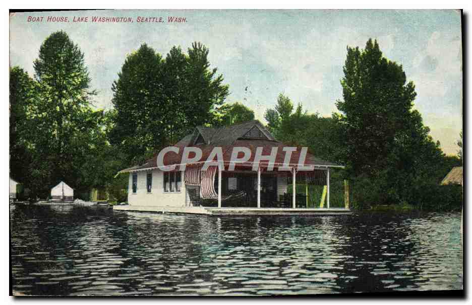CPA Boat House Lake Washington Seattle Wash