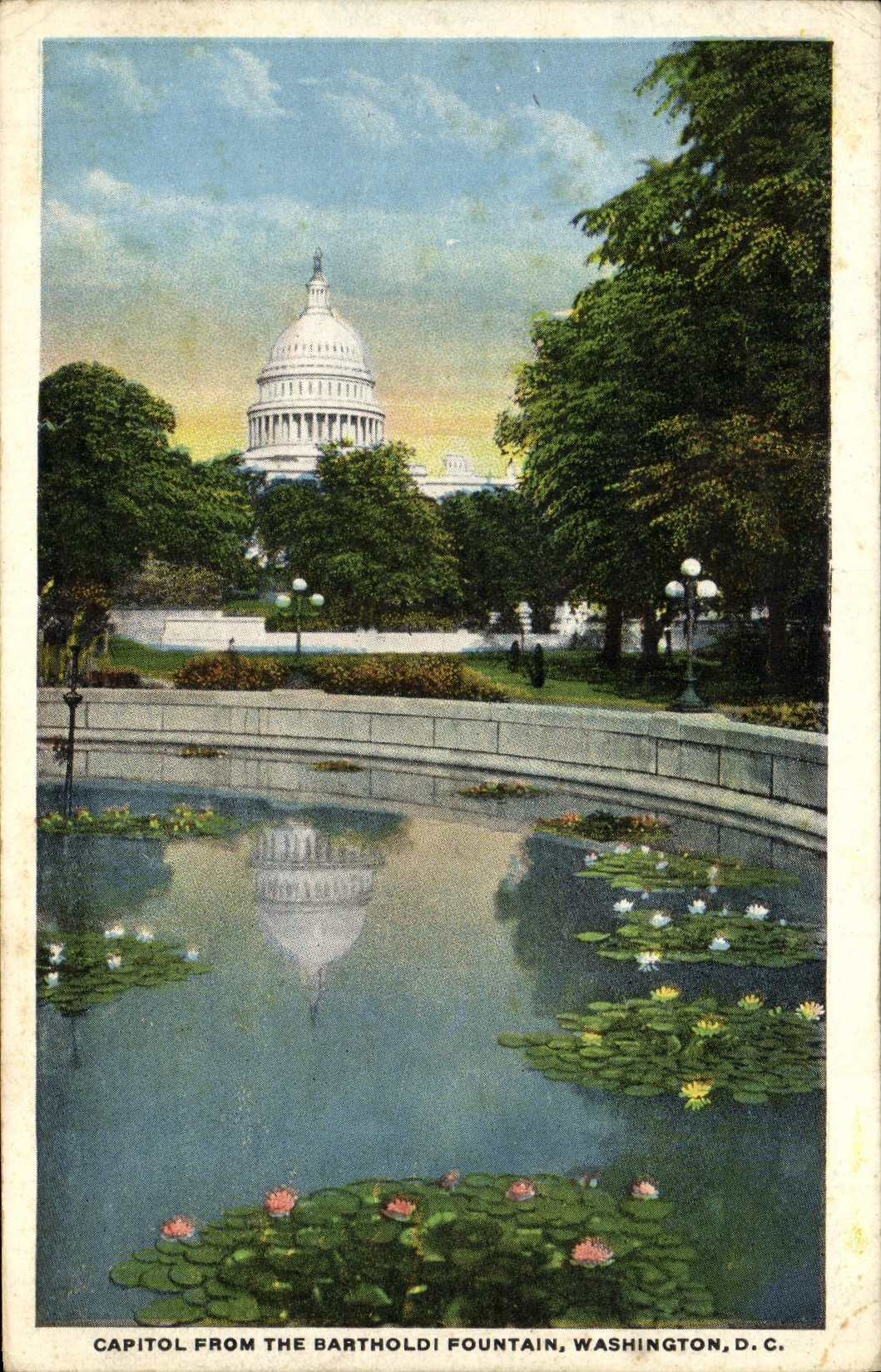 CPA Capitol From The Bartholdi Fountain Washington D C