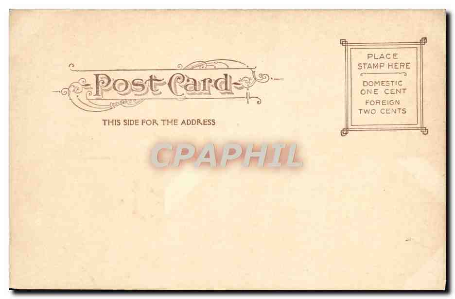 CPA The Capitol Washington D C — Rückseite